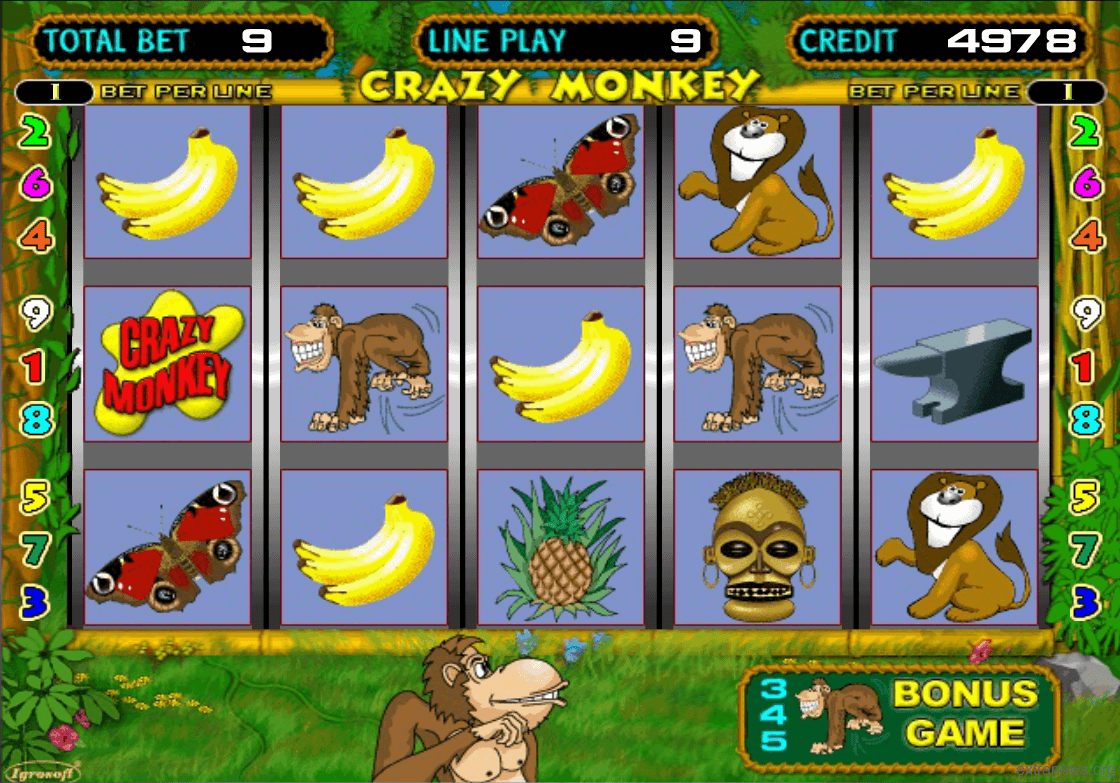 crazy monkey игровой автомат обезьяна
